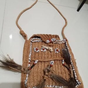 Tas Noken Papua Rumbai Coklat Asli Buatan Ibu Ibu Papua Asmat