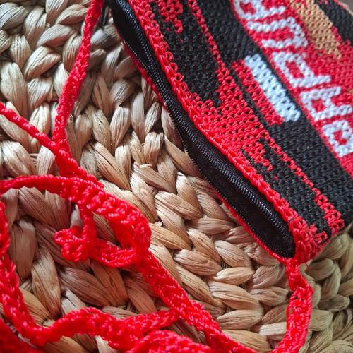 TAS NOKEN PAPUA MERAH ASLI RAJUTAN TANGAN - Gambar 2